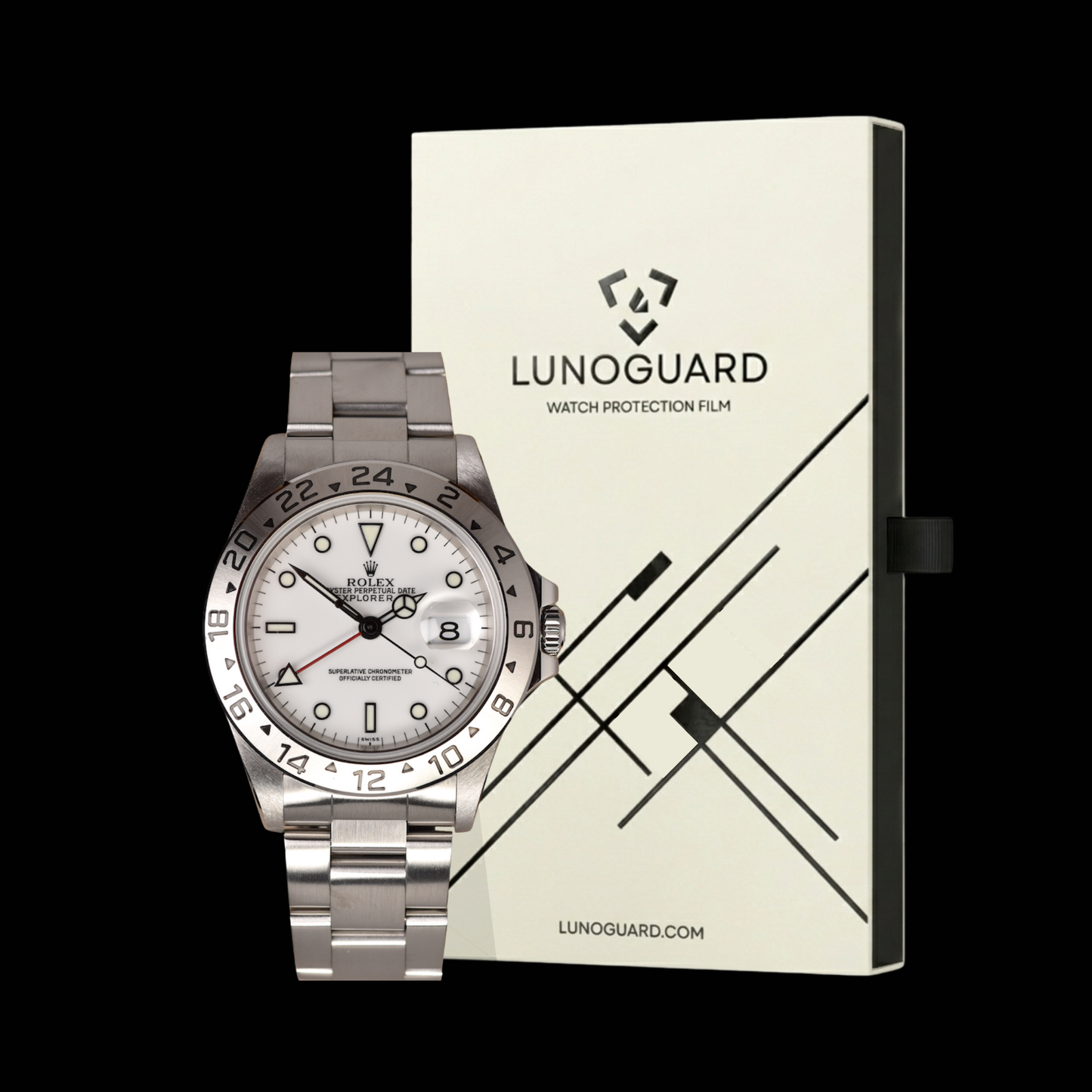 Rolex Explorer II 16570 (40mm) (1999-2011) Dials Marked SWISS MADE Protection Kit