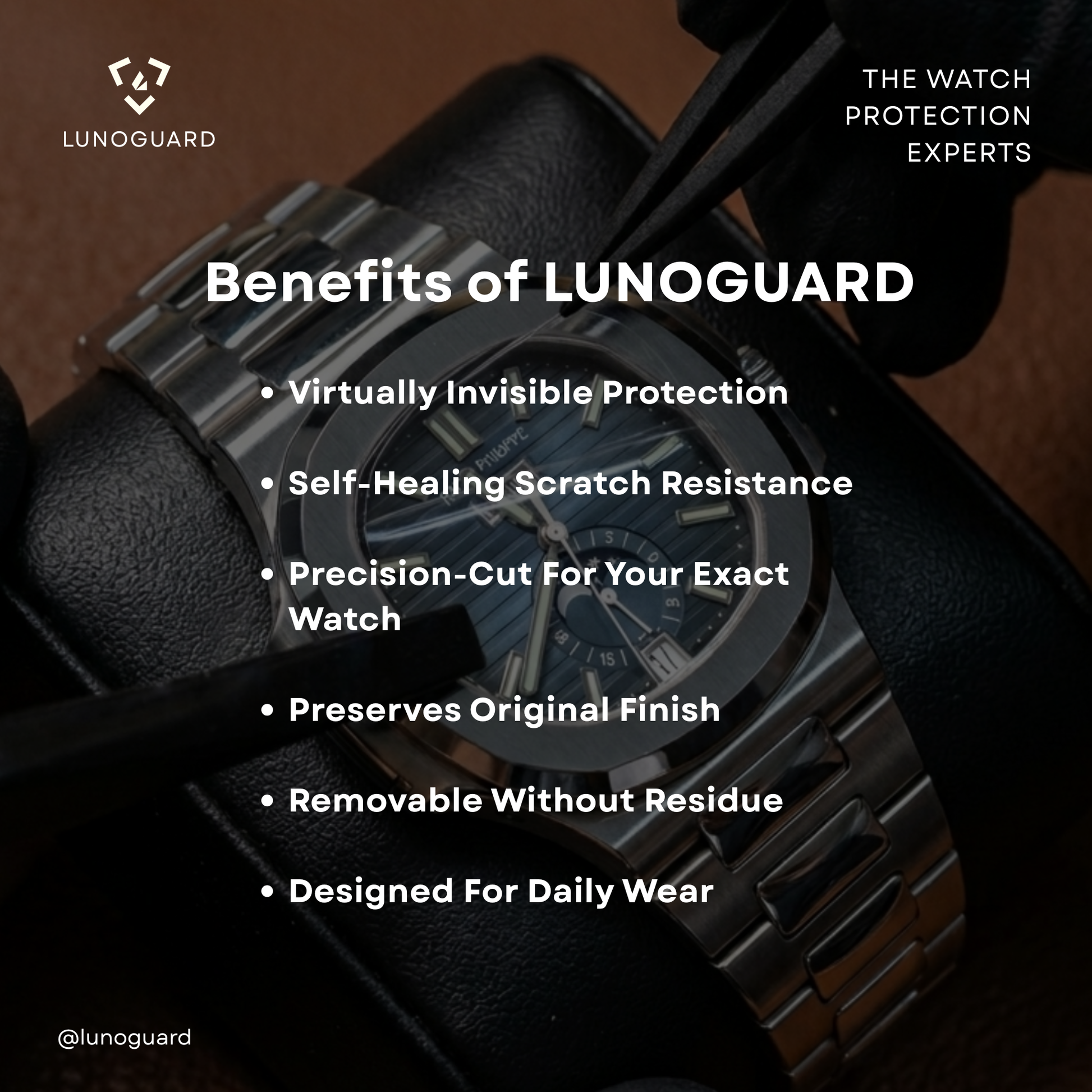 LunoGuard watch protection kit